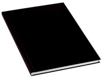 LEITZ Buchbindemappen schwarz Hardcover für 176 - 210 Blatt DIN A4, 10 St.