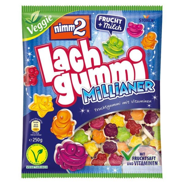 nimm2® Lachgummi Millianer Fruchtgummi 250,0 g