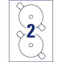 50 AVERY Zweckform CD-Etiketten J8676-25 weiß