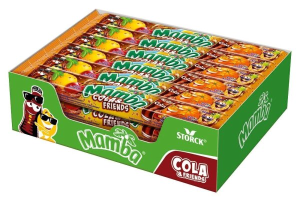 Mamba® Cola & Friends Kaubonbons 24x4 St./ 2540,0 g, 1 Pack