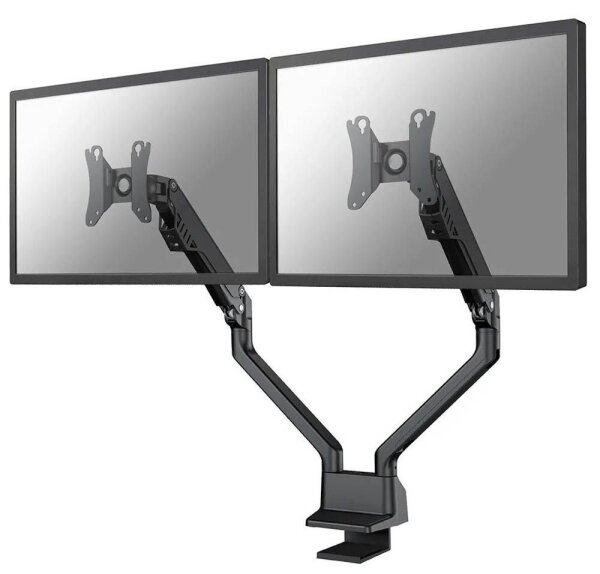 Neomounts Monitor-Halterung FPMA-D750DBLACK2 schwarz für 2 Monitore, Tischklemme, Tischbohrung