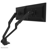Neomounts Monitor-Halterung FPMA-D750DBLACK2 schwarz für 2 Monitore, Tischklemme, Tischbohrung