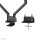 Neomounts Monitor-Halterung FPMA-D750DBLACK2 schwarz für 2 Monitore, Tischklemme, Tischbohrung