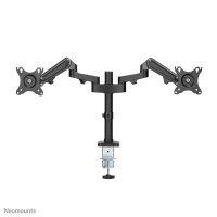 Neomounts Monitor-Halterung DS70-750BL2 schwarz für 2 Monitore, Tischklemme, Tischbohrung