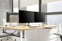 Neomounts Monitor-Halterung DS70-750BL2 schwarz für 2 Monitore, Tischklemme, Tischbohrung