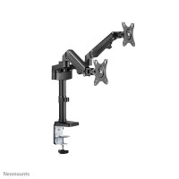 Neomounts Monitor-Halterung DS70-750BL2 schwarz für 2 Monitore, Tischklemme, Tischbohrung