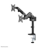 Neomounts Monitor-Halterung DS70-750BL2 schwarz für 2 Monitore, Tischklemme, Tischbohrung