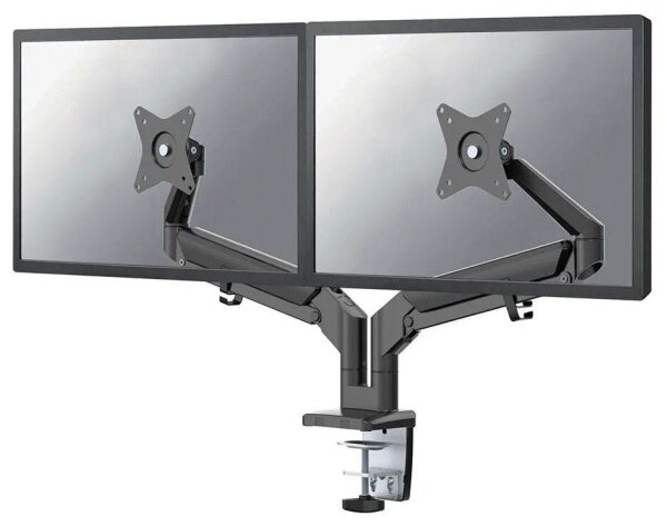 Neomounts Monitor-Halterung DS70-810BL2 schwarz für 2 Monitore, Tischklemme, Tischbohrung