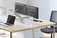 Neomounts Monitor-Halterung DS70-810BL2 schwarz für 2 Monitore, Tischklemme, Tischbohrung