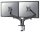Neomounts Monitor-Halterung DS70-810BL2 schwarz für 2 Monitore, Tischklemme, Tischbohrung