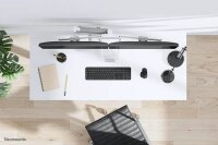 Neomounts Monitor-Halterung DS75-450WH2 weiß für 2 Monitore, Tischklemme, Tischbohrung