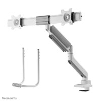 Neomounts Monitor-Halterung DS75-450WH2 weiß für 2 Monitore, Tischklemme, Tischbohrung