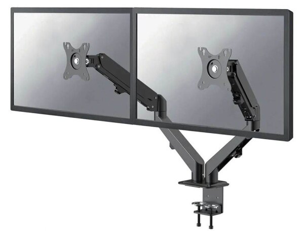 Neomounts Monitor-Halterung DS70-700BL2 schwarz für 2 Monitore, Tischklemme