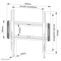 Neomounts TV-Wandhalterung WL30-550BL14 schwarz