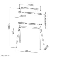 Neomounts TV-Ständer NM-M1000BLACK schwarz