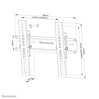 Neomounts TV-Wandhalterung WL35-350BL12 schwarz