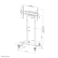 Neomounts TV-Ständer mit Rollen FL55-875BL1 schwarz