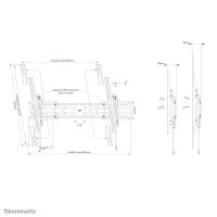 Neomounts TV-Wandhalterung WL35S-950BL19 schwarz