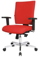 Topstar Bürostuhl Lightstar 10, LS19W0G21 Stoff rot, Gestell alu
