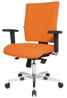 Topstar Bürostuhl Lightstar 10, LS19W0G04 Stoff orange, Gestell alu