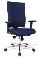 Topstar Bürostuhl Lightstar 20, LS29W0G26 Stoff blau, Gestell alu