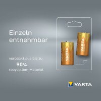 VARTA Batterien LONGLIFE Alkali-Mangan Baby C 1,5 V, 6 St.