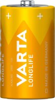 VARTA Batterien LONGLIFE Alkali-Mangan Mono D 1,5 V, 4 St.