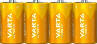 VARTA Batterien LONGLIFE Alkali-Mangan Mono D 1,5 V, 4 St.
