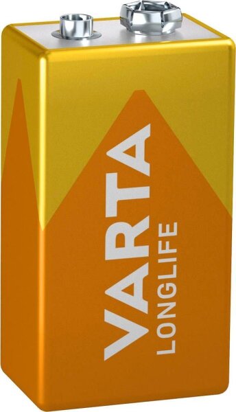 VARTA Batterie LONGLIFE Alkali-Mangan E-Block 9,0 V, 1 St.