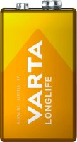 VARTA Batterie LONGLIFE Alkali-Mangan E-Block 9,0 V, 1 St.