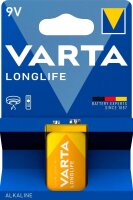 VARTA Batterie LONGLIFE Alkali-Mangan E-Block 9,0 V, 1 St.