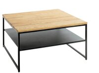 HAKU Möbel Couchtisch quadratisch Massivholz eiche...