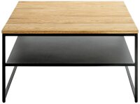 HAKU Möbel Couchtisch quadratisch Massivholz eiche 70,0 x 70,0 x 40,0 cm, 1 St.