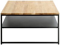 HAKU Möbel Couchtisch quadratisch Massivholz eiche 70,0 x 70,0 x 40,0 cm, 1 St.