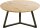 HAKU Möbel Couchtisch rund MDF-Platte bergen-eiche 80,0 x 80,0 x 42,0 cm, 1 St.