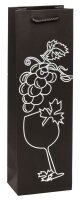 12 TSI Geschenktüten für Flaschen PREMIUM Wein Motiv sortiert 12,0 x 38,0 cm