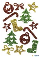 HERMA Aufkleber 3728 Weihnachtsmotive, 14 Etiketten