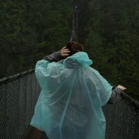 relaxdays unisex Einweg-Regenponcho farbsortiert...