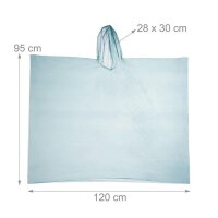 relaxdays unisex Einweg-Regenponcho grün Einheitsgröße 10 St.
