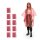 relaxdays unisex Einweg-Regenponcho rot Einheitsgröße 10 St.