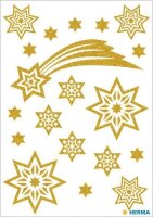 HERMA Aufkleber 3726 Sterne, gold, 19 Etiketten
