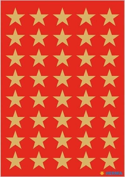 HERMA Aufkleber 3412 Sterne, gold, 120 Etiketten