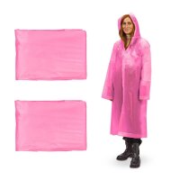 relaxdays unisex Regenmantel pink...