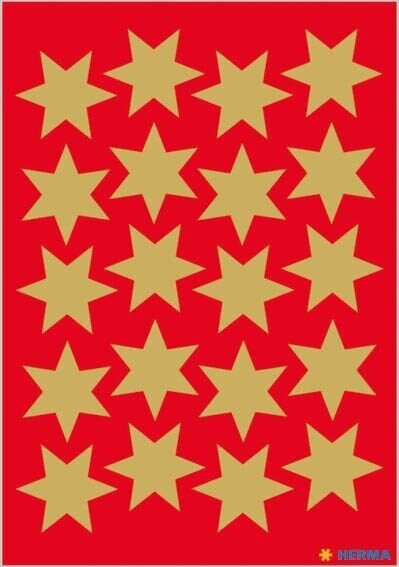 HERMA Aufkleber 3905 Sterne, gold, 60 Etiketten
