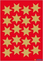 HERMA Aufkleber 3905 Sterne, gold, 60 Etiketten
