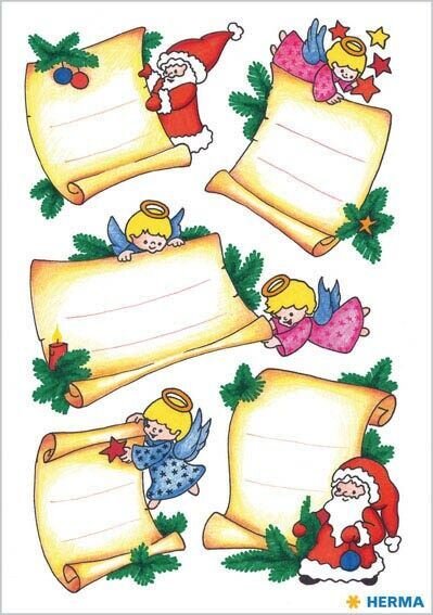 HERMA Aufkleber 3959 Weihnachtsbriefe, 10 Etiketten