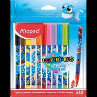 maped Ocean Life Filzstifte farbsortiert, 12 St.