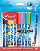 maped Ocean Life Filzstifte farbsortiert, 12 St.