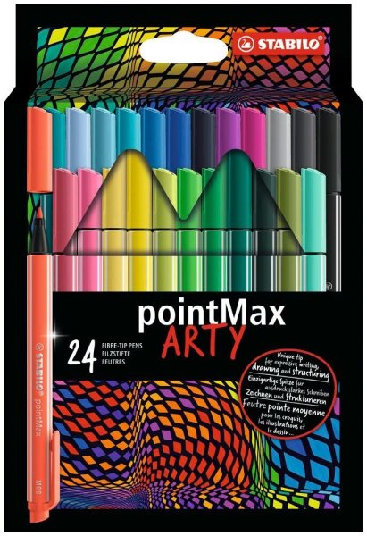 STABILO pointMax ARTY Filzstifte farbsortiert, 24 St.