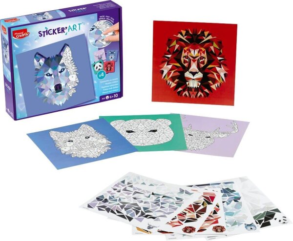 maped Bastelset StickerArt - Kleben nach Zahlen mehrfarbig